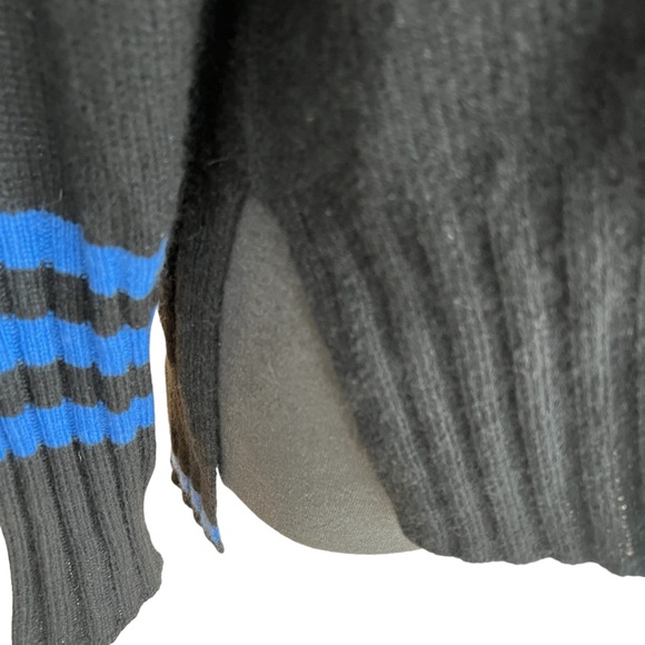 SKULL CASHMERE MOCK NECK SWEATER SIDE SLITS SIZE MEDIUM - Picture 4 of 11